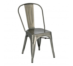 Kovová stolička Paris inšpirovaná Tolix