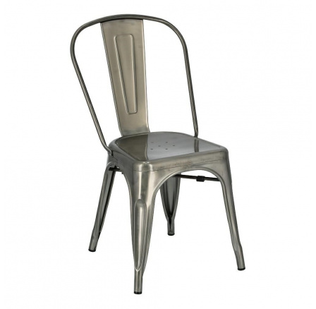 Kovová stolička Paris inšpirovaná Tolix