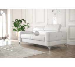 Sofa TOSCANIA II 180 cm prírodná koža - biela koža