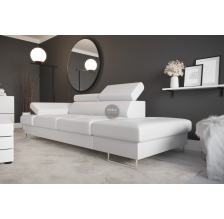 Sofa GALAXY II leňoška 235 cm prírodná koža - prírodná koža - voliteľná farba, pravá strana