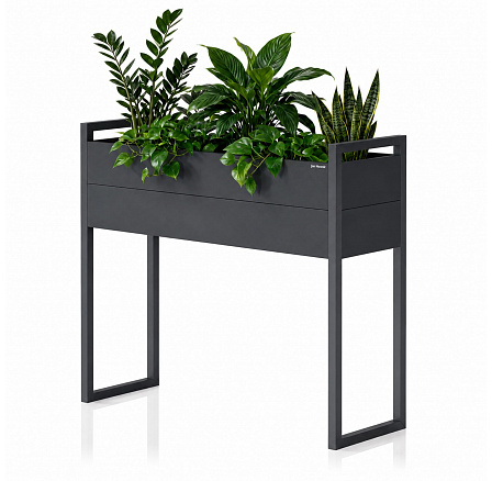Kovový vysoký kvetináč na kvety antracitový: MARGARETI H 1000 x 1000 x 380 mm Kovový vysoký kvetináč na kvety antracitový: MARGARETI H 1000 x 1000 x 380 mm
