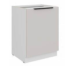 Dolní skříňka COMBO - 60 D 1F BB, Bílá/Kašmír