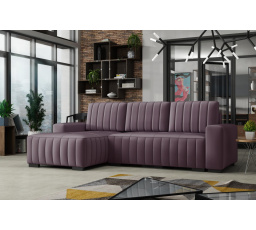 Rohová sedacia súprava Hakim L - manila07/fialová