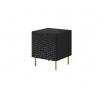 Nočný stolík, matná čierna/matná čierna