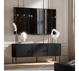 TV komoda PALAZZO BIS 150 3D, čierna