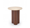 Konferenčný stolík DOROTEA S, travertín / orech