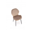 Jedálenská stolička K538 VELVET, Béžový Bluvel 40/Čierna