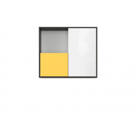 GRAPHIC (S343) SFW2D/86/75/C sivý wolfrám/žltý/biely lesk (laminát)