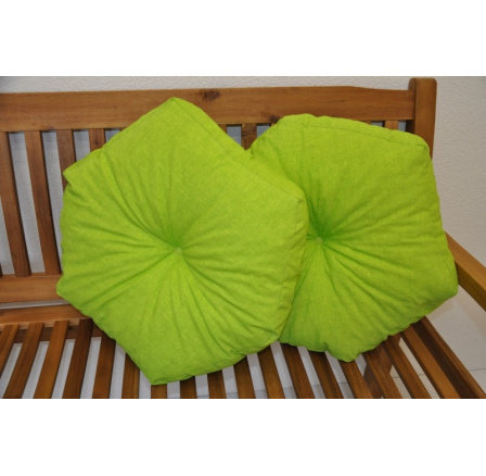 Vankúš hviezda svetlozelená sada 2 ks