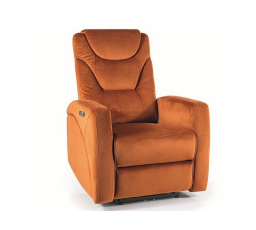 Polohovateľné kreslo KRONOS VELVET, Cinnamon Bluvel 4215
