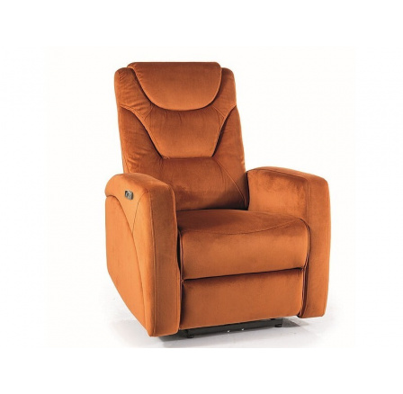 Polohovateľné kreslo KRONOS VELVET, Cinnamon Bluvel 4215