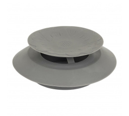 Silikónová zátka do drezu sivá