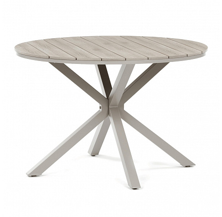 Zahradní stůl 110x110cm, hliník, polywood, béžová, AZT-S1430 CRM Zahradní stůl 110x110cm, hliník, polywood, béžová, AZT-S1430 CRM