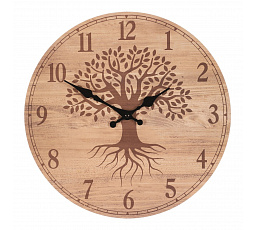Hodiny nástěnné - pr. 34 cm, MDF, strom života