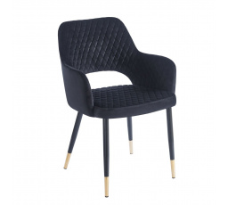 Stolička velvet - Riviera 100 čierna K3-FX (G)