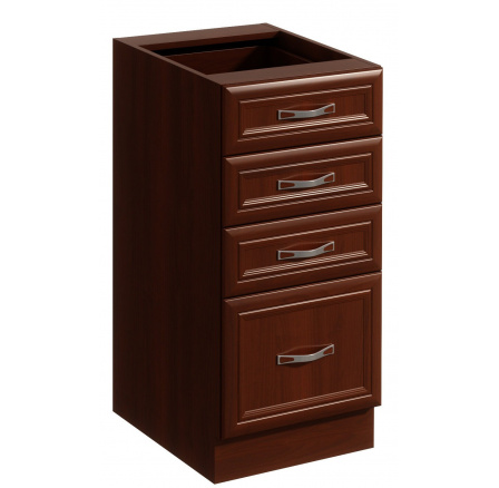 Kuchynská dolná skrinka SYCYLIA D40S4, Orech Milano