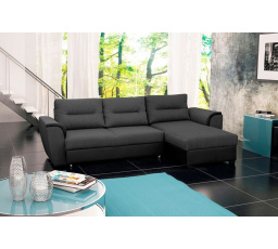 Rohová sedacia súprava Tommy P čierna