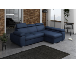 Rohová sedacia súprava Bodie pravá modrá