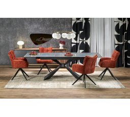 Jedálenský stôl LUCIANO, efekt mramoru