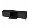 Tv komoda BULLET RTV-1 RTV 180, čierna/zlatá