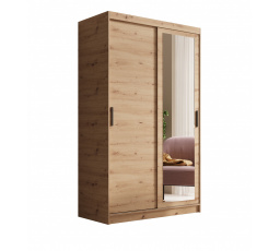 Šatní skriňa s posuvnými dverami a zrkadlom Hailey 120 Artisan+Artisan