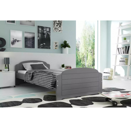 Detská posteľ LILI 90x200 cm, bez matraca, Grafit