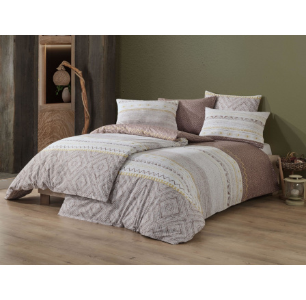 Bavlnená obliečka na vankúš Roma hnedá 50x70