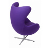 Kreslo Vajce fialový kašmír 4 Premium