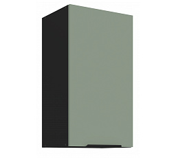 Horní skříňka ARIA - 40 G-72 1F, Černá/Aquamarine