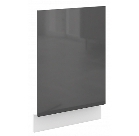 Dvířka na myčku s panelem SOLA - ZM 570x446, Bílá/Šedý Lesk Dvířka na myčku s panelem SOLA - ZM 570x446, Bílá/Šedý Lesk