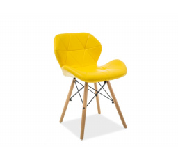Jedálenská stolička MATIAS, žltá/ buk