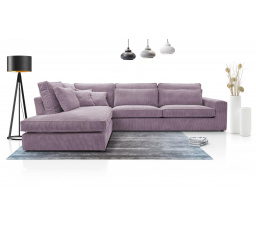 Rohová sedacia súprava Carny L Lincoln 63 fialová