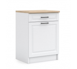 Kuchynská dolná skrinka IRMA D60-1D1SZ, Biela matná