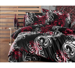 Francúzske obliečky Satén 220x220, 70x90cm Atlantis red