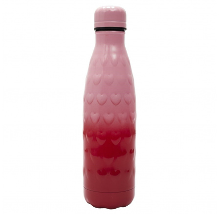 Termoska 500ml srdce ružovo-červená