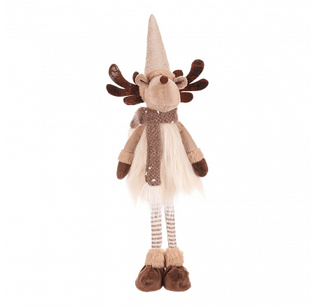 Sob - látková figurka, stojící, béžovo-hnědá