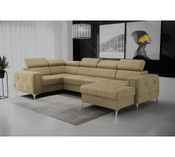Rohová sedacia súprava ORION MAX III s funkciou spania 165x320x185 cm - béžová, ľavá