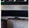 Dvojitý držiak na monitory 49 palcov, šedo-čierny RGB X-Arm Dual