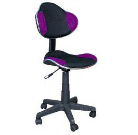 Detská stolička Q-G2 čierna/fialová