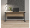 Písací stôl OFFICE 80400/318, Dub sonoma/Silver grey