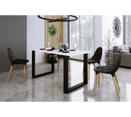 Jedálenský stôl INDIGO 67x185, Biely