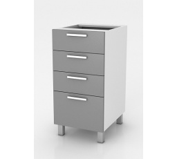 Kuchynská linka Natanya SZ40 4SZ sivý lesk