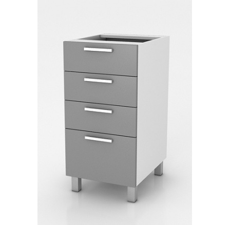 Kuchynská linka Natanya SZ40 4SZ sivý lesk