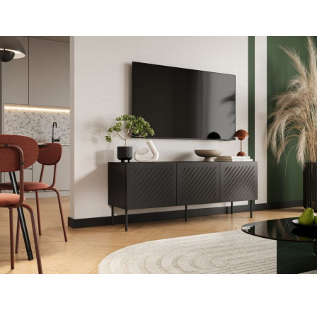 TV komoda SIENA 150, čierna