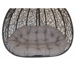 Vankúš pre dvojitú hojdačku - sivá látka