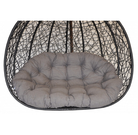 Vankúš pre dvojitú hojdačku - sivá látka