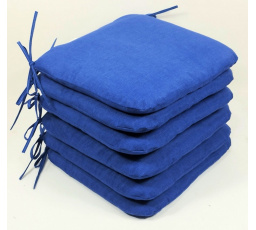 Sedák 40x40 cm látka tmavomodrý melír - set 6 kusov