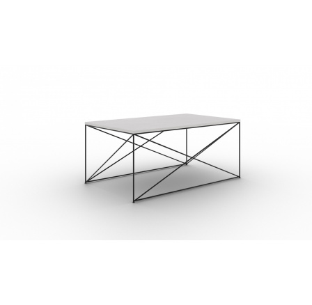 Stolík kávový Dante Biely+Betón