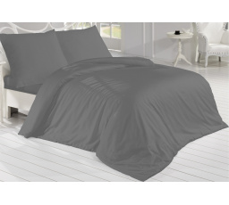 Saténová obliečka na vankúš tmavosivá