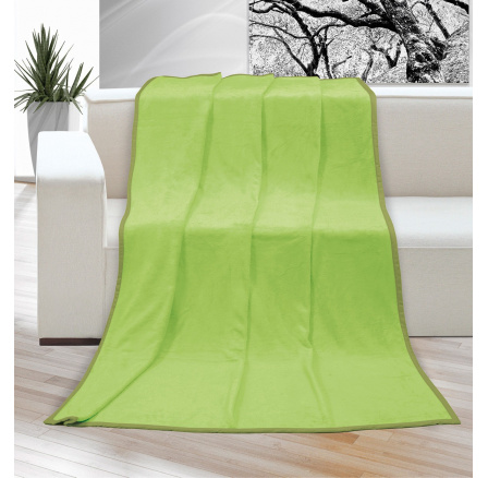 Deka micro dvojlôžko 200x230cm svetlozelená